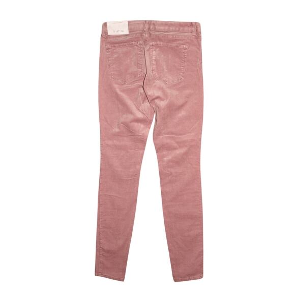 LOFT NEW $60 Pink Curvy Skinny Corduroy Pant Mid-Rise Stretch Size 27 / 4T - Picture 2 of 4